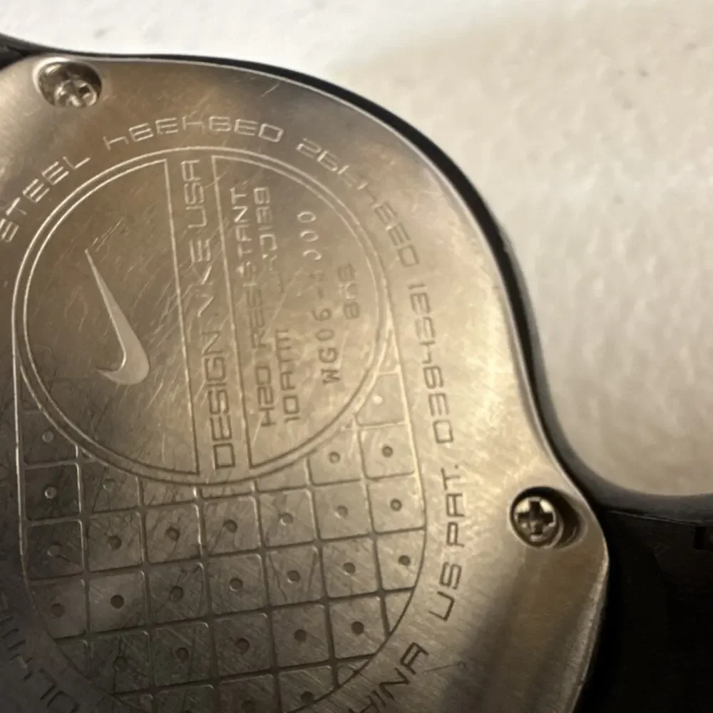 RARE VINTAGE NIKE TRIAX FURY 100 LAP BLACK AND GREY SPORTSWATCH NEW BATTERY(B19)